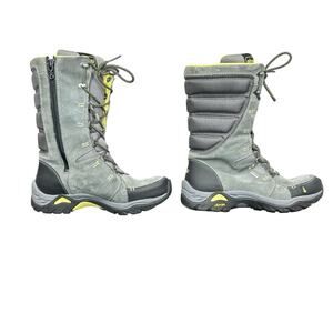Ahnu Boots Mid-Calf Vibram Event Waterproof Insulated Womens Sz 6 Gray Outdoor